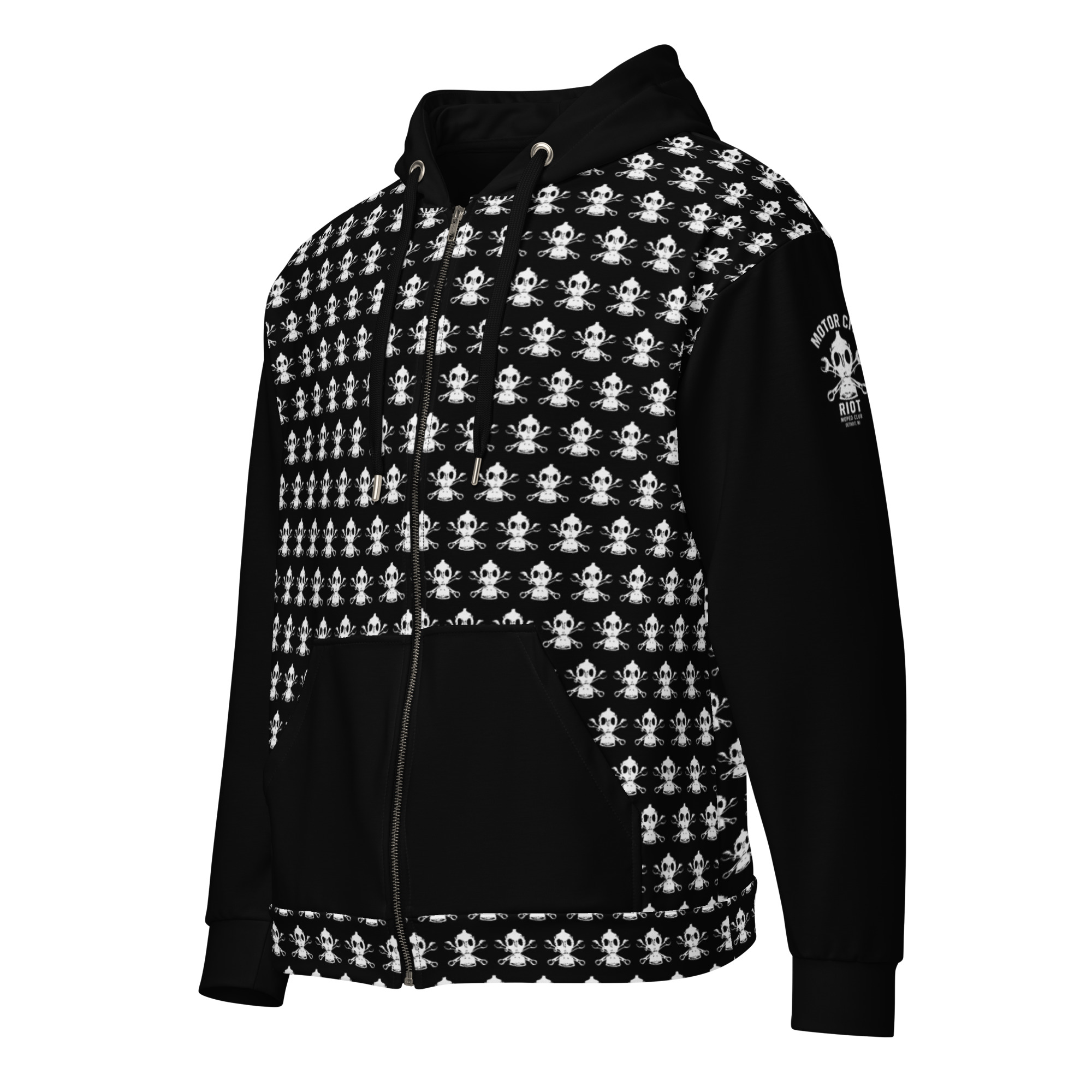 Motor City Riot All-Over Print Zip Hoodie