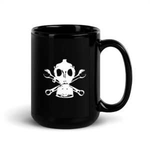 Motor City Riot Logo Black Glossy Mug