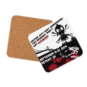 YPWGM1 Rally Commemorative Cork-back coaster