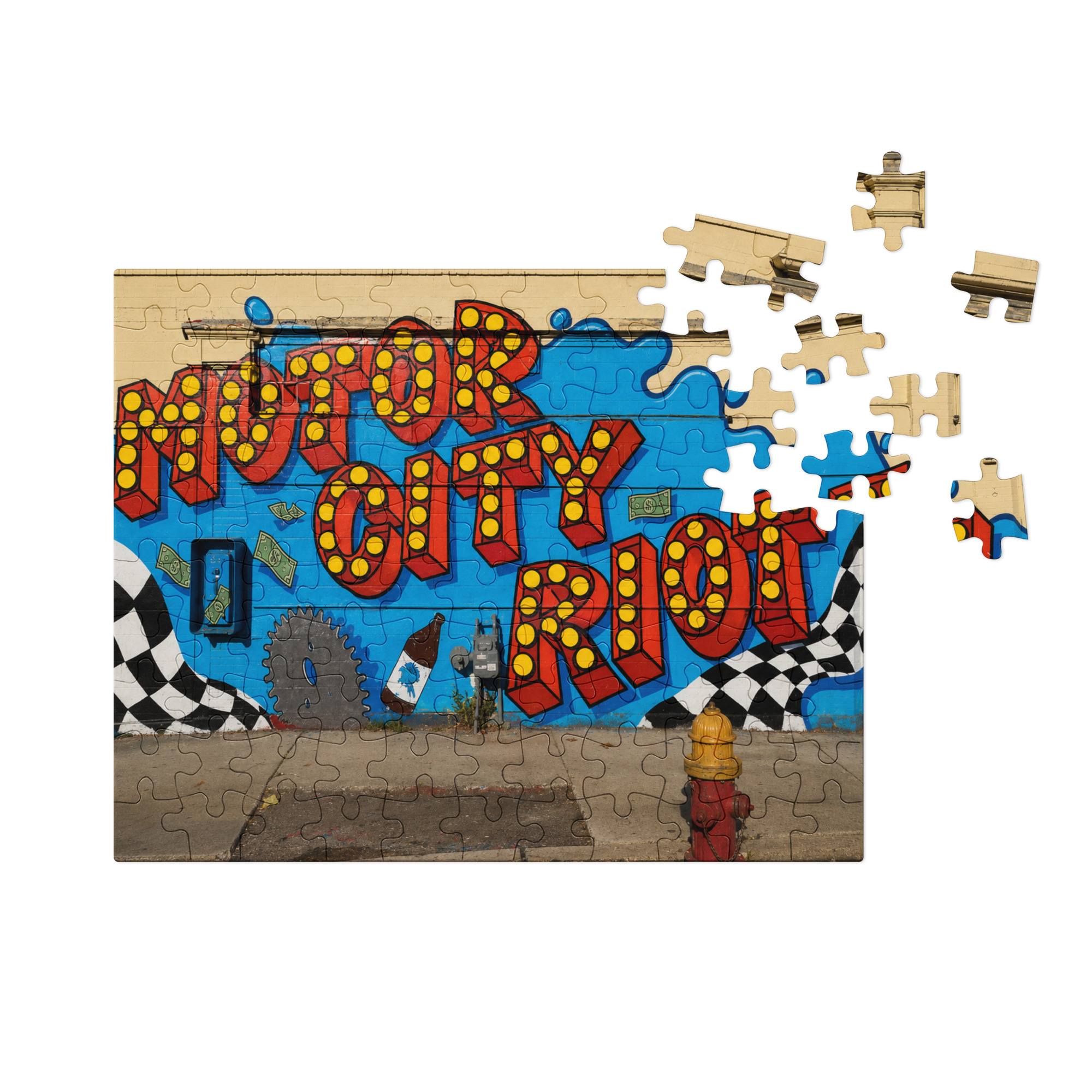 Motor City Riot Jigsaw puzzle with tin - Image 4