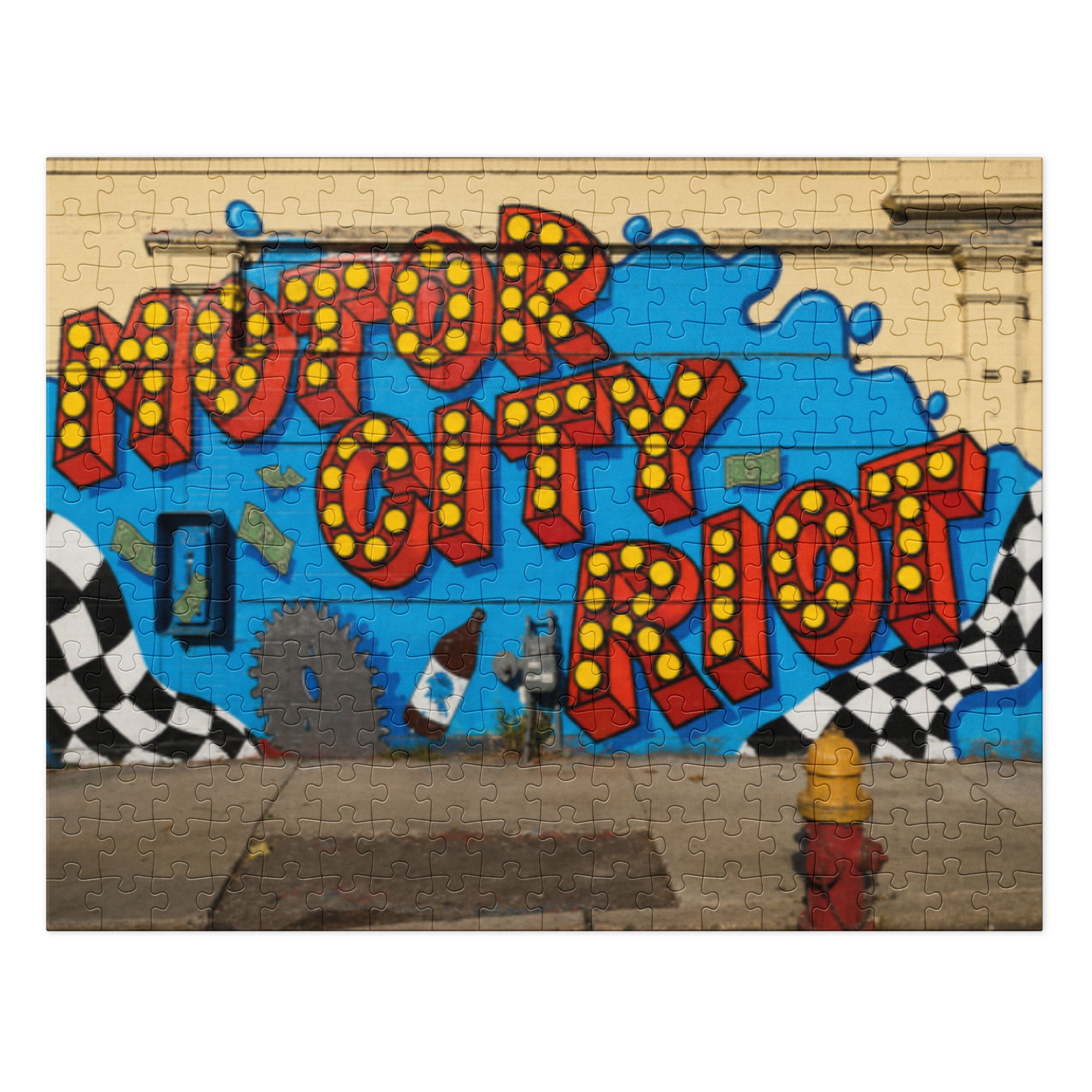 Motor City Riot Jigsaw puzzle with tin - Image 2