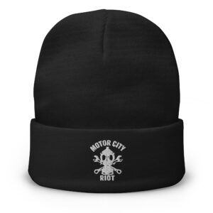 Motor City Riot Embroidered Beanie