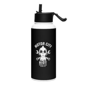 MCR Stainless steel water bottle with straw lid